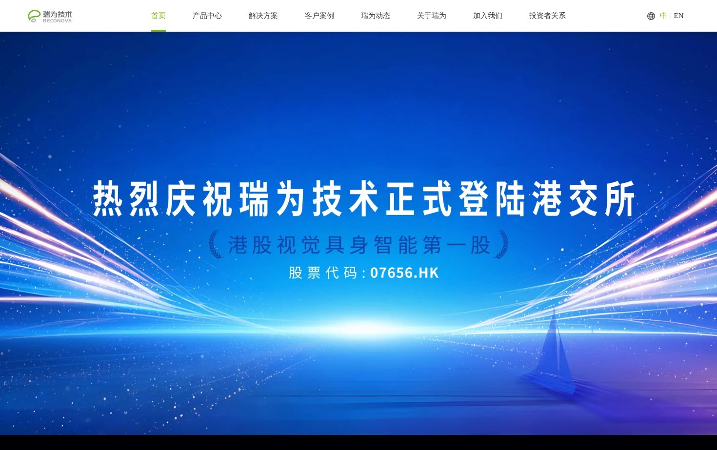 瑞为技术 页面快照